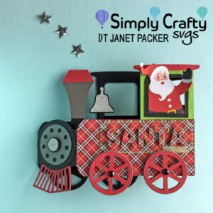 Santa Express Box Card by DT Janet